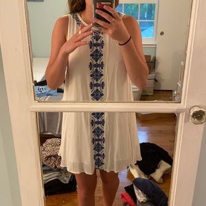 Forever 21 blue and white summer dress
